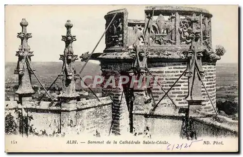 Ansichtskarte AK Albi Sommet de la cathedrale Sainte Cecile