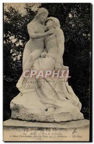 Cartes postales Albi Parc de Rochegude la muse consolatrice Pendaries