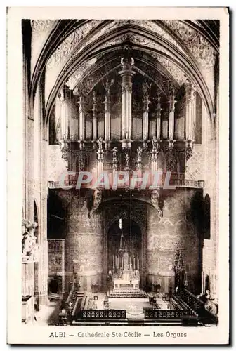 Cartes postales Albi Cathedrale Ste Cecile Les orgues