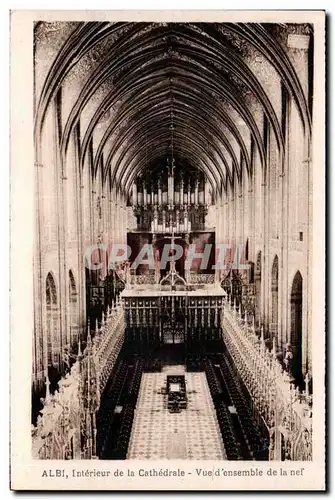 Cartes postales Albi Cathedrale Ste Cecile Interieur Vue d ensemble de la nef