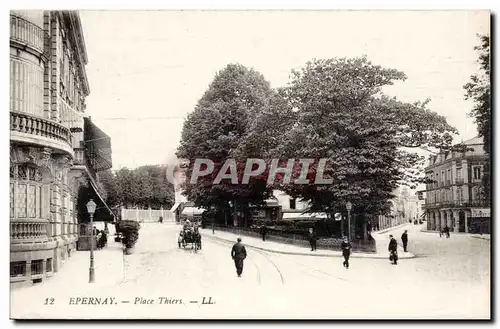 Cartes postales Epernay Place Thiers