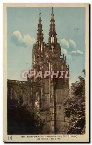 Cartes postales Pres Chalons sur Marne Notre Dame de l Epine Les fleches