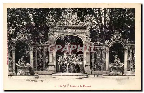 Cartes postales Nancy Fontaine de Neptune