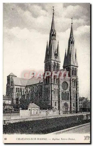 Cartes postales Chalons sur Marne Eglise Notre Dame