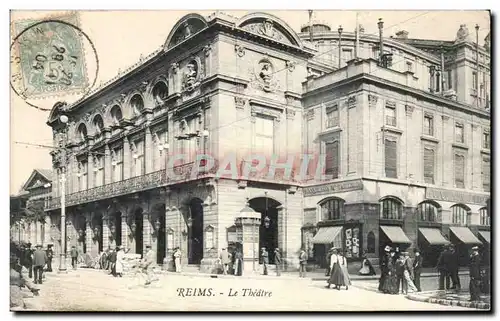 Cartes postales Reims Le theatre