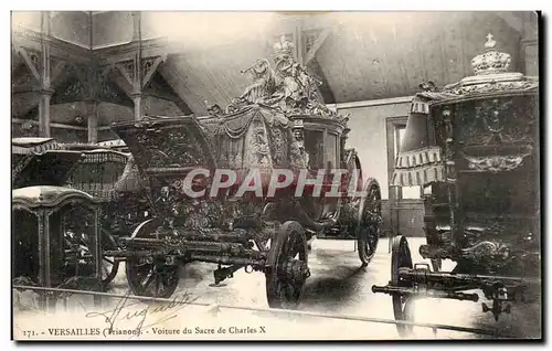 Ansichtskarte AK Versailles Voiture du sacre de Charles X