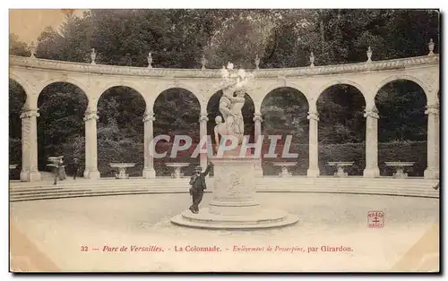 Ansichtskarte AK Versailles PArc La colonnade Enlevement de Proserpine par Girardon