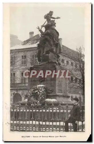 Ansichtskarte AK Belfort Statue de Quand Meme (par Mercie)