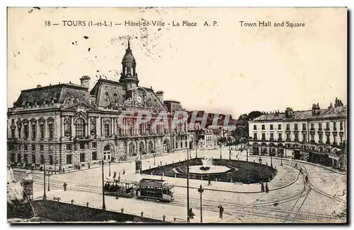 Cartes postales Tours Hotel de ville