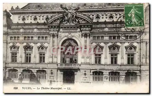 Cartes postales Tours Le theatre municipal