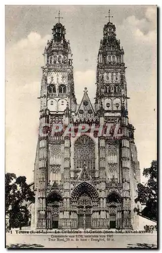 Cartes postales Tours Cathedrale Saint Gatien