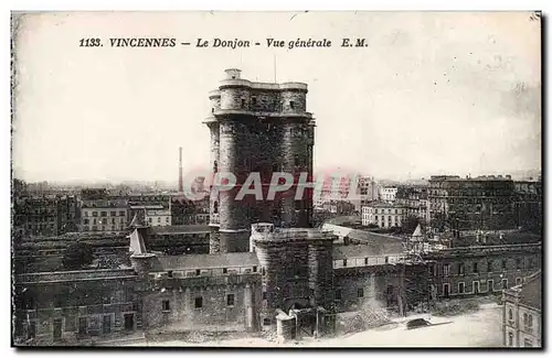 Cartes postales Vincennes Le donjon Vue generale