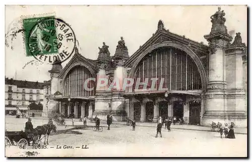 Cartes postales Tours La gare