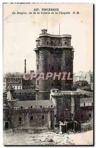 Ansichtskarte AK Vincennes le donjon vu de la galerie de la chapelle