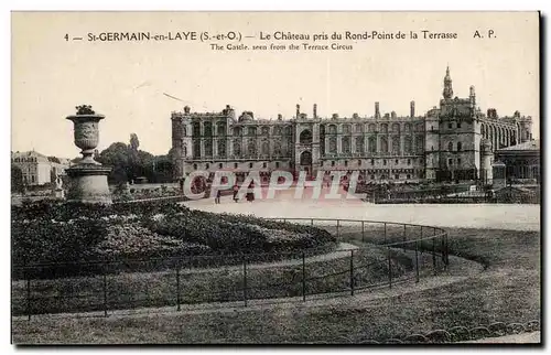 Cartes postales St Germain en Laye Le chateau pris du rond point de la terrasse