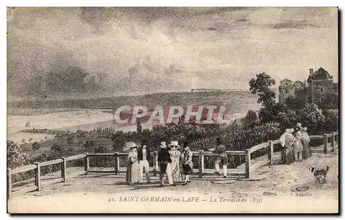 Cartes postales St Germain en Laye La terrasse 1830