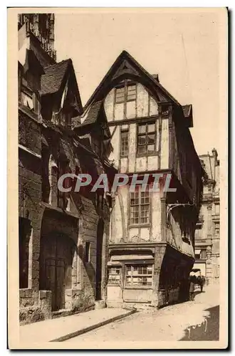 Ansichtskarte AK Rouen Vieilles maisons rue Saint Romain