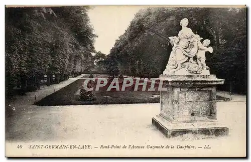 Cartes postales Saint Germain en Laye Rond point de l avenue Gazonnee de la Dauphine