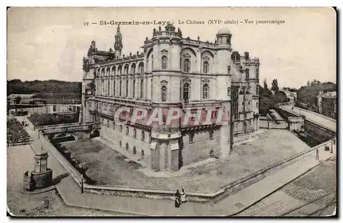 Cartes postales Saint Germain en Laye le chateau Vue panoramique