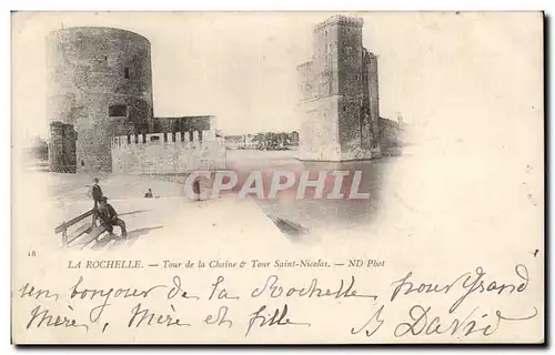 Cartes postales La Rochelle Tour de la chaine et tour Saint Nicolas