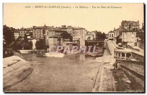 Cartes postales Mont de Marsan La Midouze Vue du pont de commerce