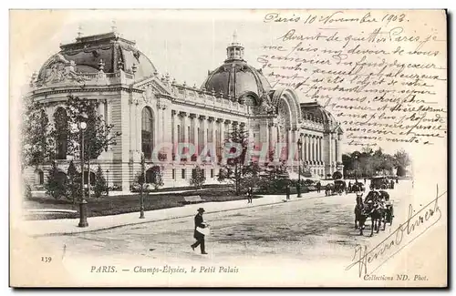 Ansichtskarte AK Paris Champs Elysees Le petit palais