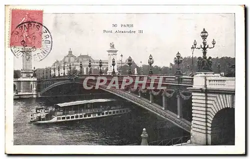 Cartes postales Paris Pont Alexandre III