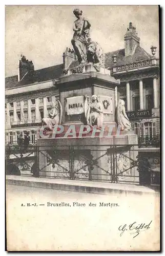 Cartes postales Bruxelles Place des martyrs