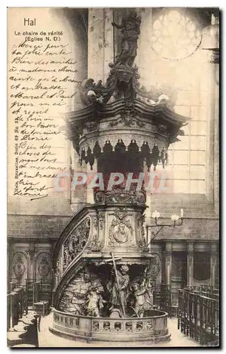 Cartes postales Hal La chaire de verite Eglise ND