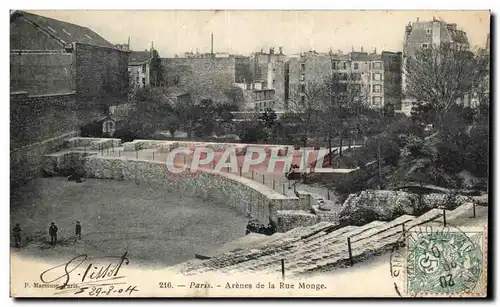 Ansichtskarte AK Paris Arenes de la rue Monge