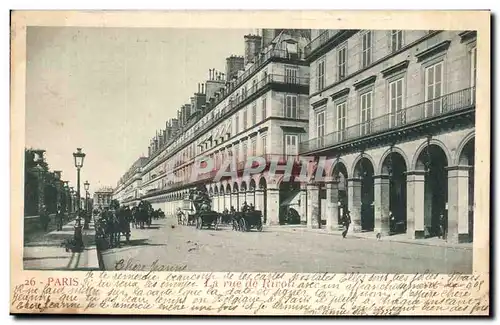 Cartes postales Paris Rue de Rivoli