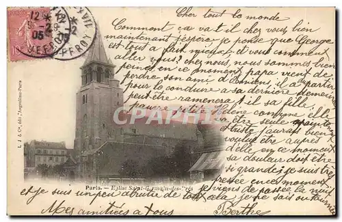 Cartes postales Paris Eglise Saint Germain des Pres