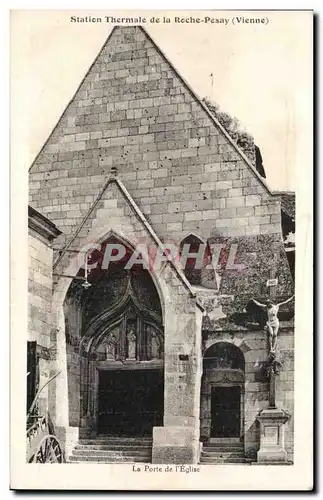 Cartes postales Station thermale de la Roche Posay La porte de l eglise