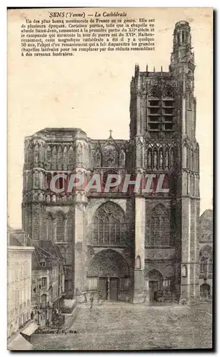 Cartes postales Sens La cathedrale