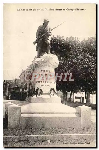 Cartes postales Vittel Le monument des soldats vitellois tombes au champ d honneur