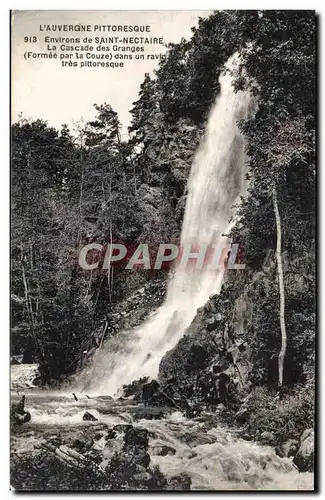 Ansichtskarte AK Environs de Saint Nectaire La cascade des Granges