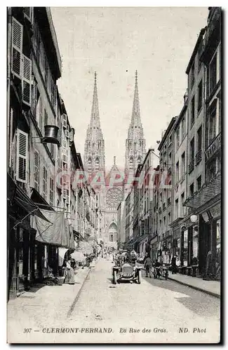 Cartes postales Clermont Ferrand La rue des Gras