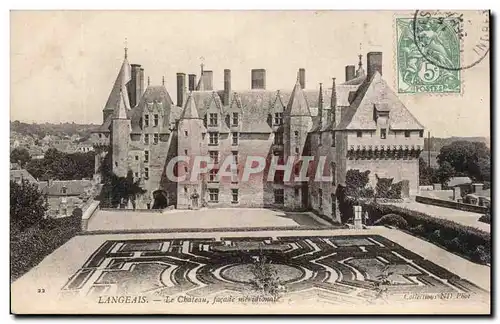 Cartes postales Langeais Le chateau facade meridionale