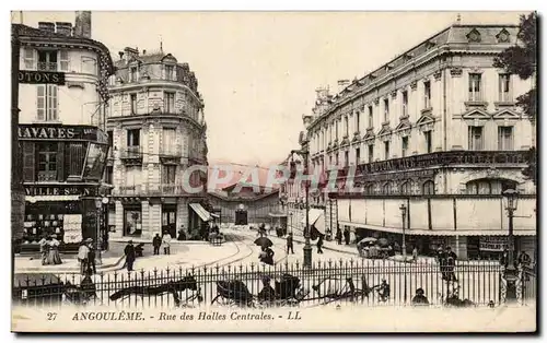 Cartes postales Angouleme Rue des Halles centrales