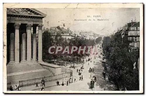 Cartes postales Paris Boulevard de la Madeleine