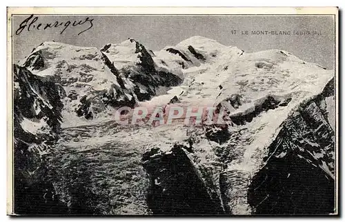 Cartes postales Le Mont Blanc