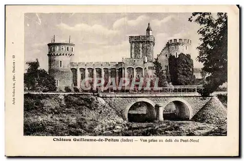 Ansichtskarte AK Chateau Guillaume de Poitou Vue prise au dela du Pont Neuf