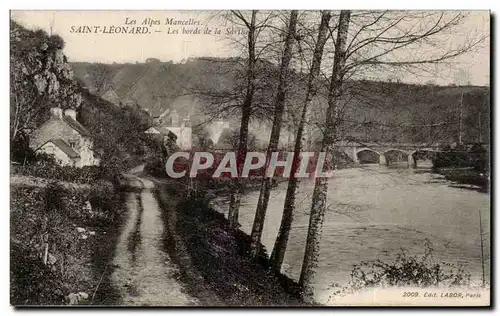 Cartes postales Saint Leonard Les bords de la Sarthe