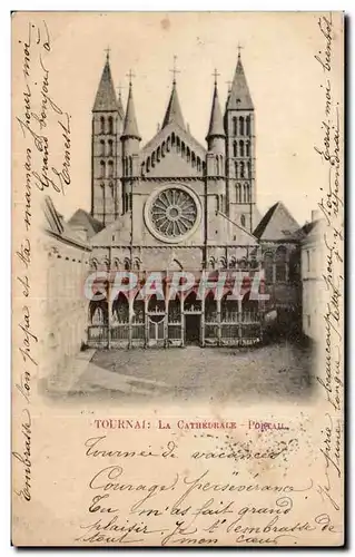 Cartes postales Tournai La cathedrale Portail