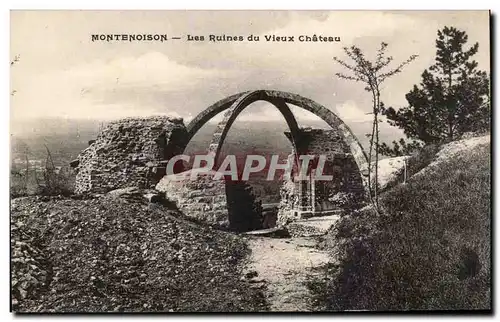 Cartes postales Montemoison Les ruines du vieux chateau