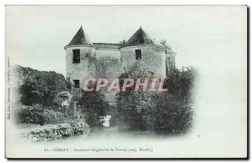 Cartes postales Dissay Ancienne seigneuriale de Vernay (moulin)