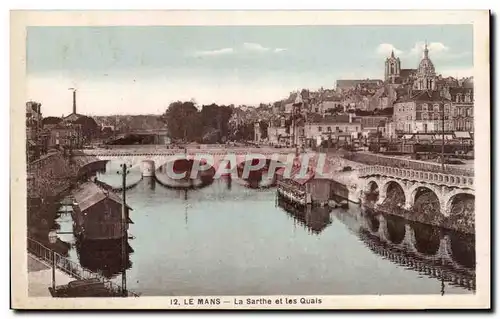 Cartes postales Le Mans La Sarthe et les quais