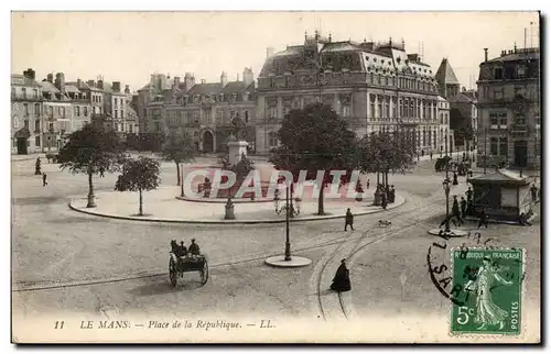 Cartes postales Le Mans Place de la Republique