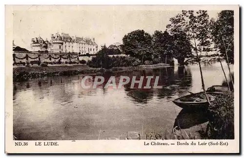 Ansichtskarte AK Le Lude Le chateau Bords du Loir