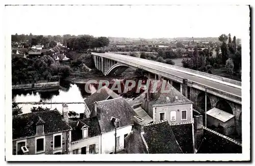 Cartes postales moderne Beaumont sur Sarthe Le nouveau pont sur la Sarthe